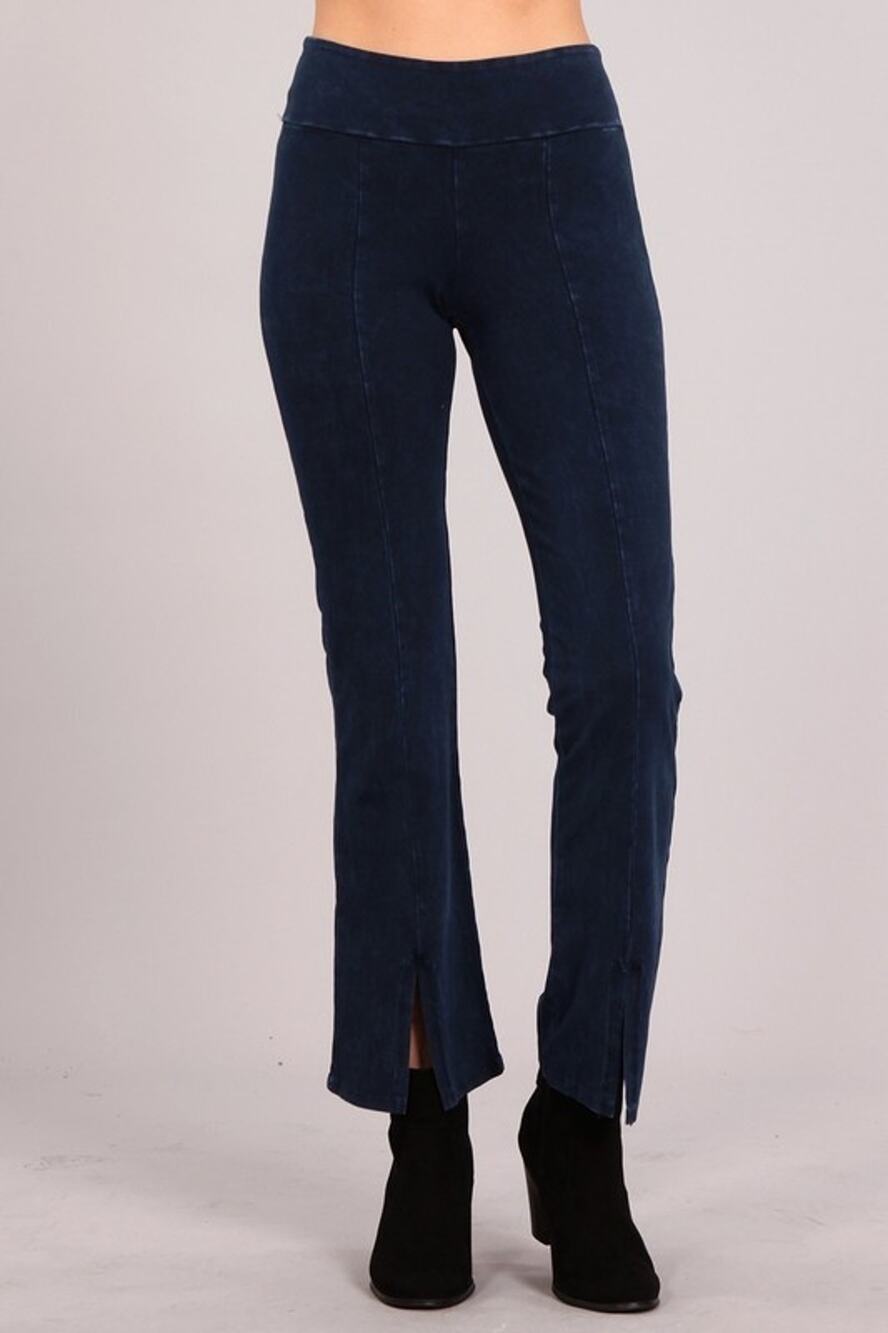 Chatoyant Mineral Wash Straight Fit Pants Electric Blue Medium